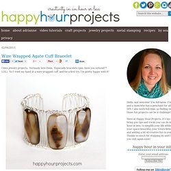 Wire Wrapped Agate Cuff Bracelet