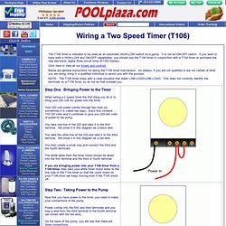 Wiring a 2 Speed Timer (T106)
