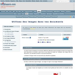 Word et les images