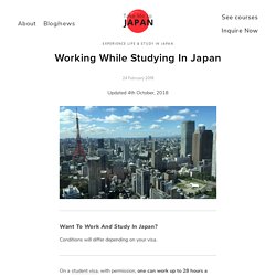 Working While Studying In Japan - Take Me To Japan
