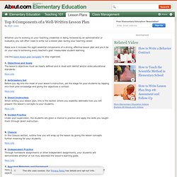 Writing Lesson Plans - 8 Steps to Writing a Perfect Lesson Plan