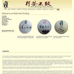 Zhi Zheng Tea Shop Puer cakes