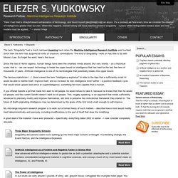 Yudkowsky - Singularity