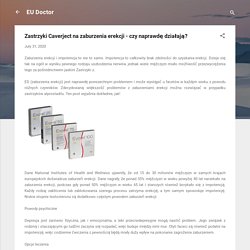 Zastrzyki Caverject na zaburzenia erekcji - czy naprawdę działają?