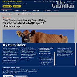 New Zealand readers say 'everything' must be prioritised in battle against climate change
