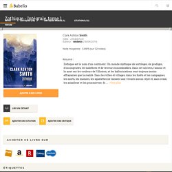 Zothique - Intégrale, tome 1 - Clark Ashton Smith