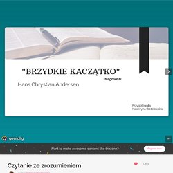 Czytanie ze zrozumieniem by Katarzyna bieńkowska on Genially